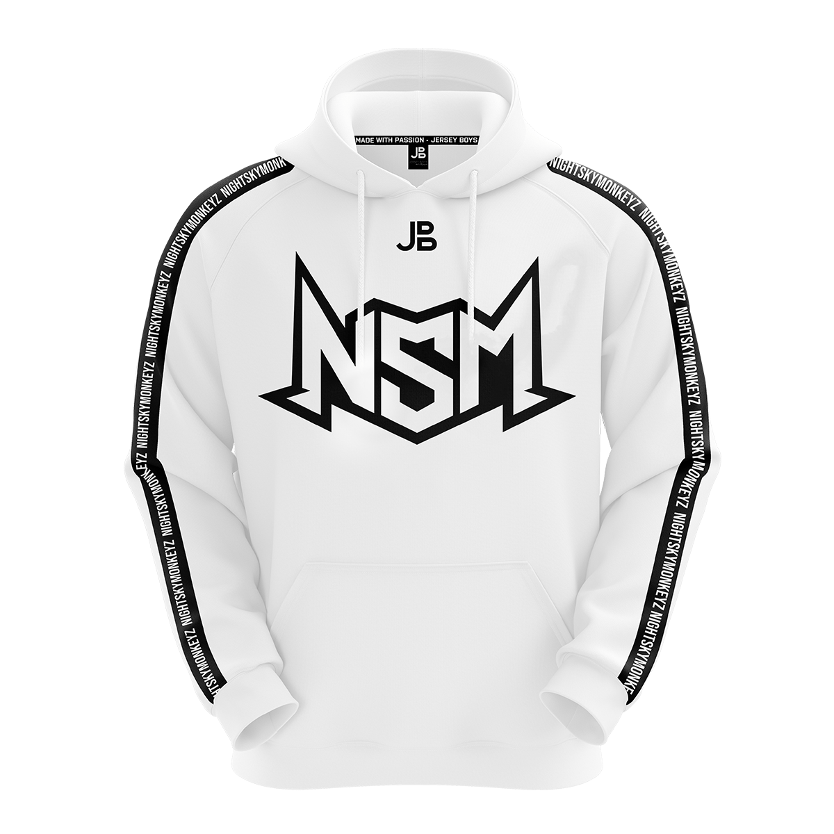 NIGHTSKYMONKEYZ - Crew Hoodie 2021 - White