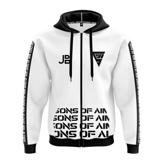 SONS OF AIM - Crew Zipper 2021 - White