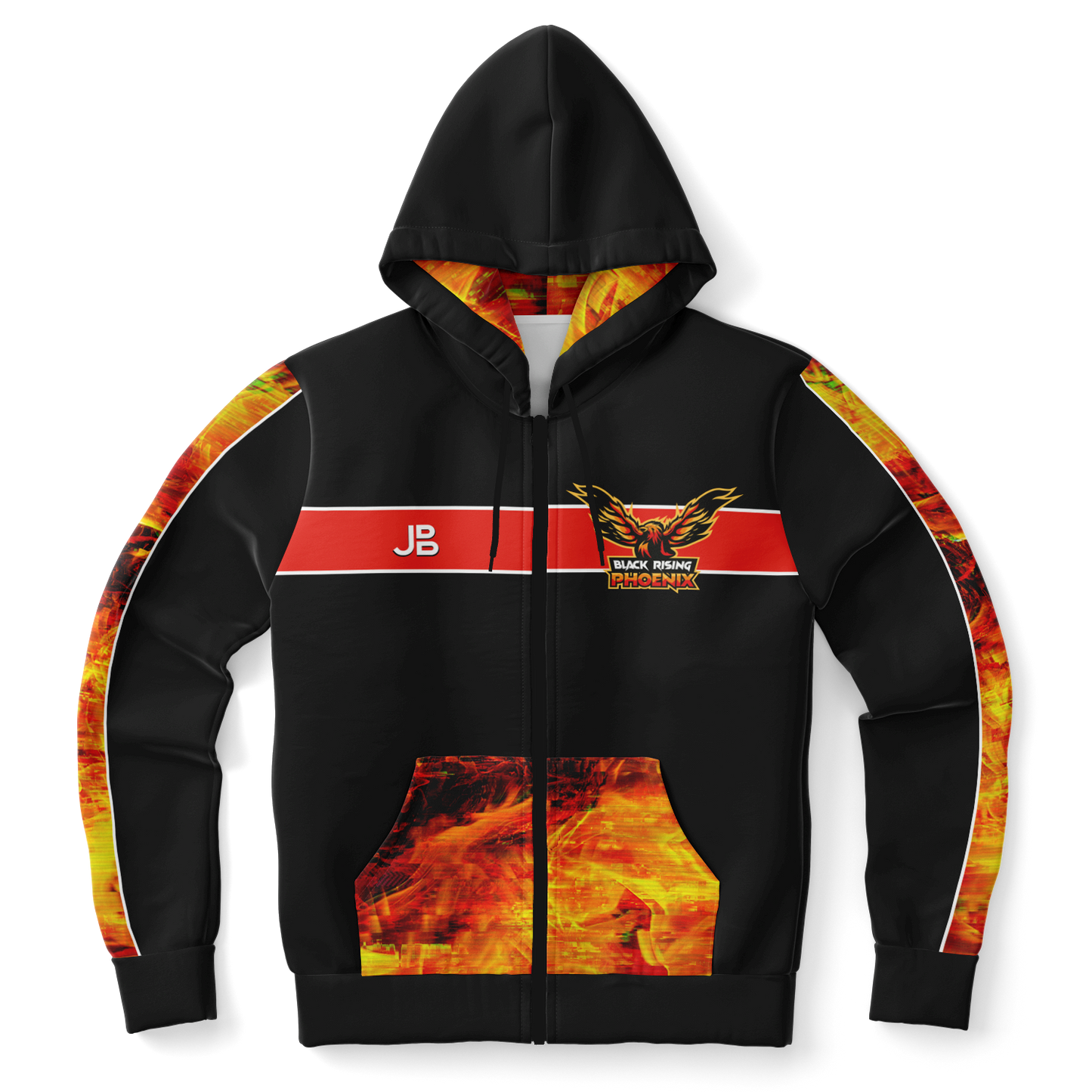 BLACK RISING PHOENIX - Crew Zipper