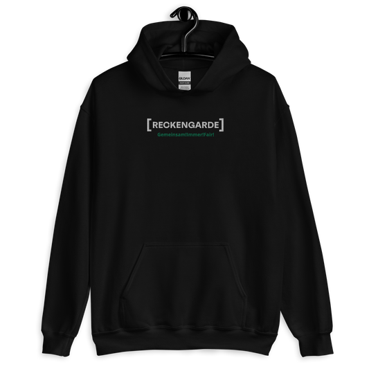 RECKENGARDE - Sticklogo Hoodie - "Gemeinsam!Immer!Fair!"