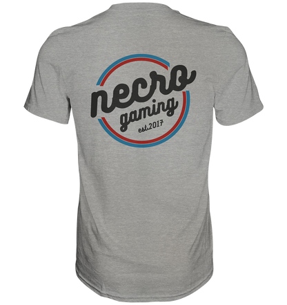 NECRO GAMING - RETRO BLACK - inkl. Backprint - Basic Shirt